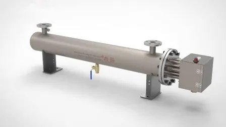 Индивидуальные взрывозащищенные линейные электрические фланцевые погружные нагреватели