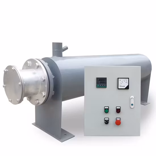 Промышленный электрический технологический воздухоочистительный завод, водяная газовая горелка, трубопровод, циркуляционный нагреватель